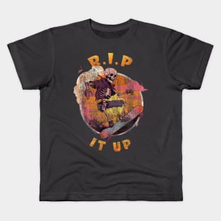 R.I.P It Up Skateboarder From The Afterlife Kids T-Shirt